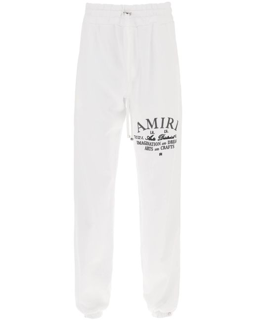 Amiri White Arts District Joggers for men