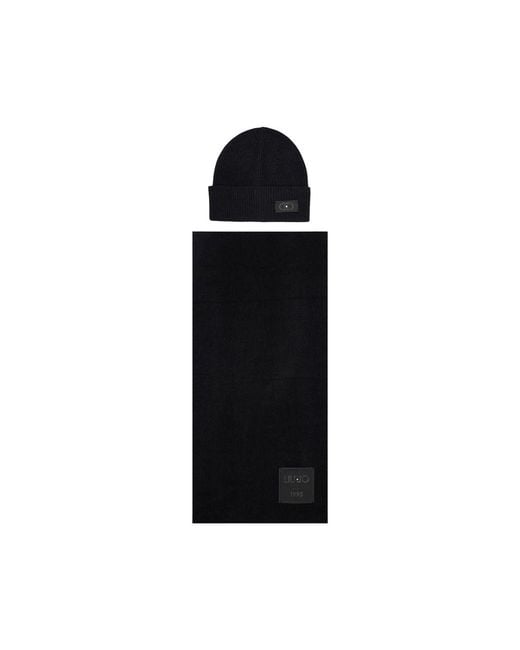 Liu Jo Black Polyester Beanie
