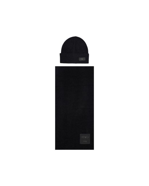 Liu Jo Black Polyester Beanie
