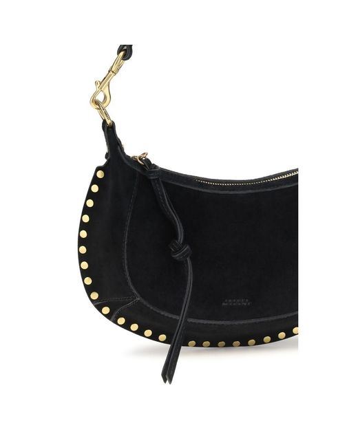 Isabel Marant Black Oskan Moon Shoulder Bag