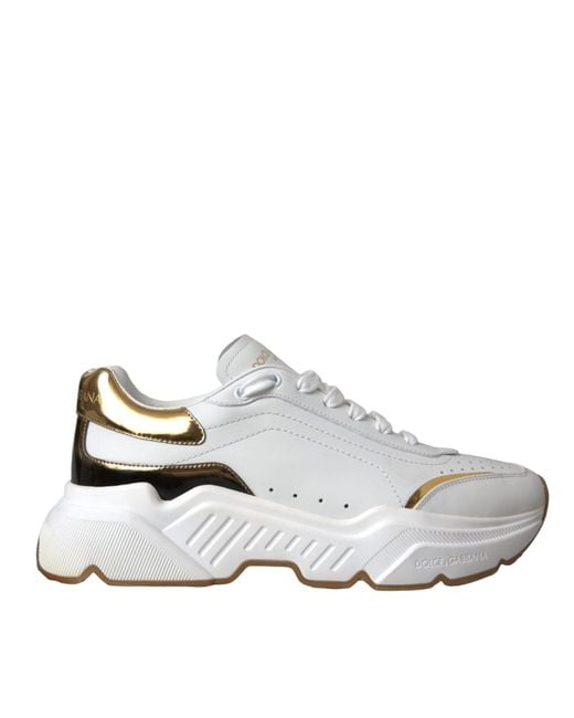 Dolce & Gabbana White Low Top Daymaster Sneakers Shoes (Pre-Owned)