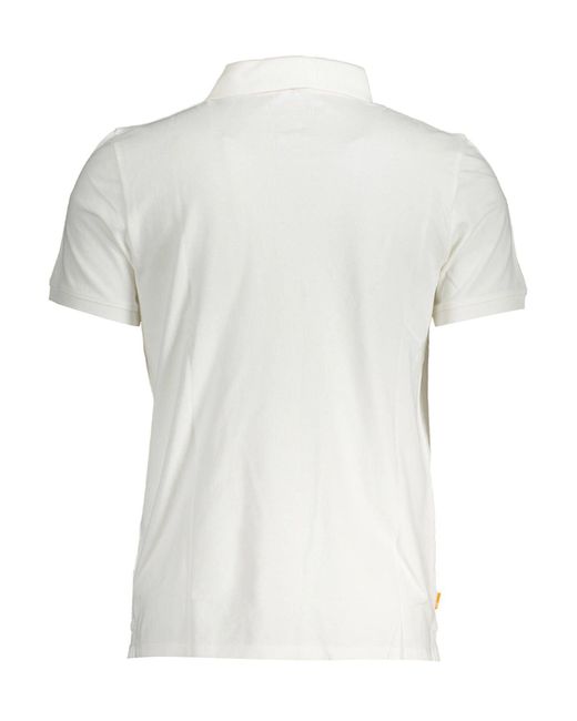 Timberland White Elegant Cotton Polo Shirt for men