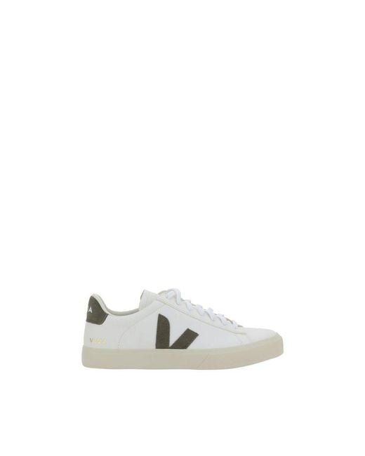 Veja White Calf Leather Bos Taurus Low Top Sneakers for men