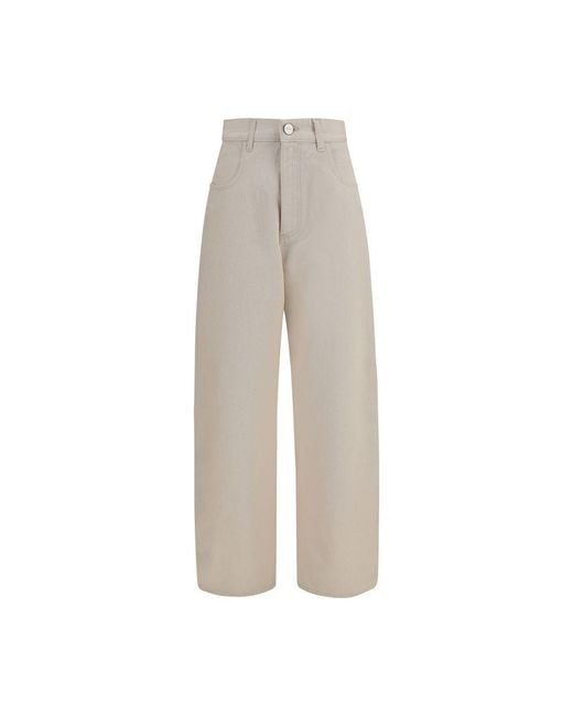 Rohe Gray Beige Cotton Straight