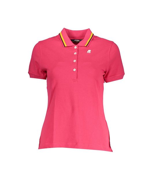 K-Way Pink Cotton Polo Shirt