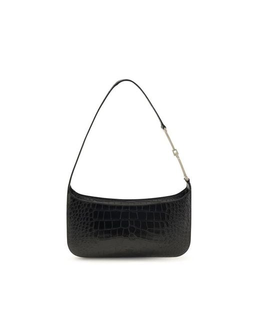 Tom Ford Black Calf Leather Bos Taurus Shoulder Bag