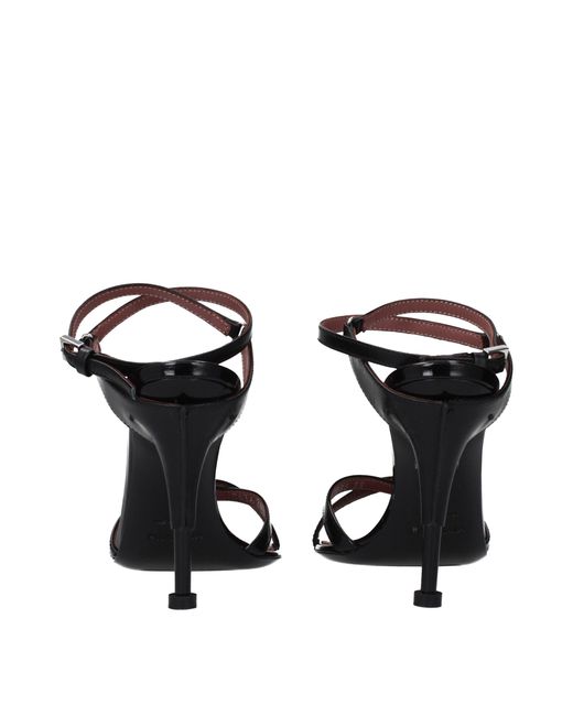 Premiata Black Garda Sandals Patent