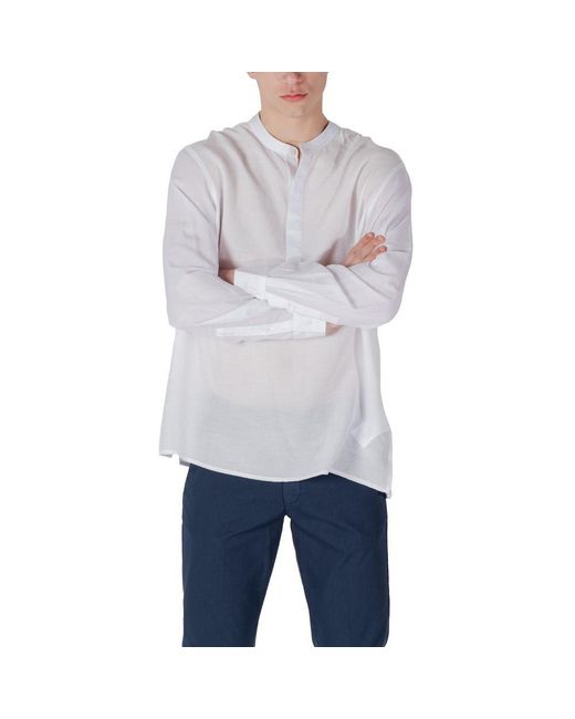 Antony Morato Gray Lyocell Shirt for men