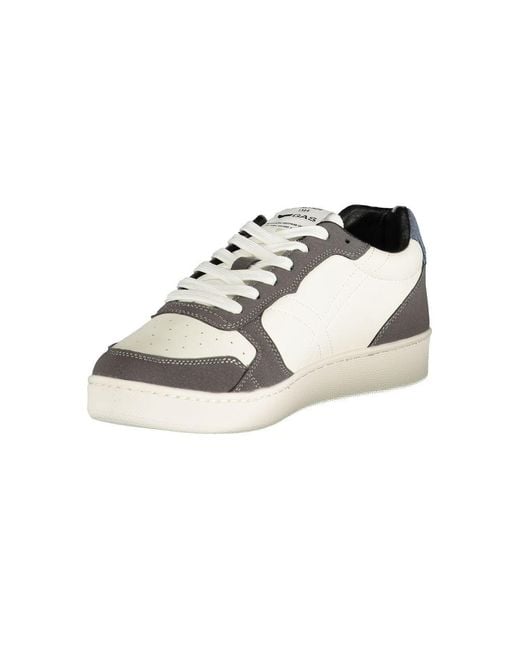 Gas White Polyester Sneaker for men