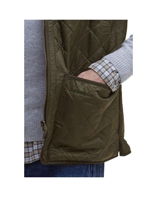 Barbour Green Polyamide Sleveless Jacket for men