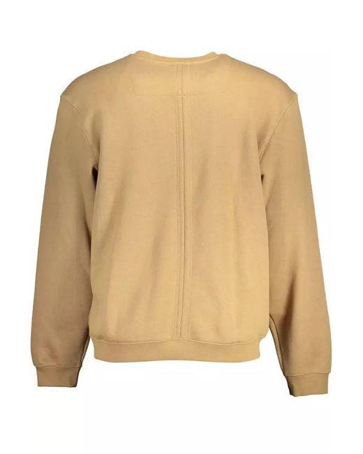 Guess Natural Beige Cotton Sweater for men