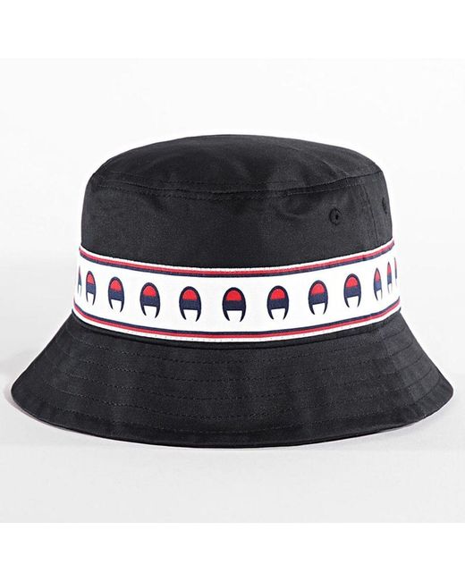 Champion Black Cotton Bucket Hat