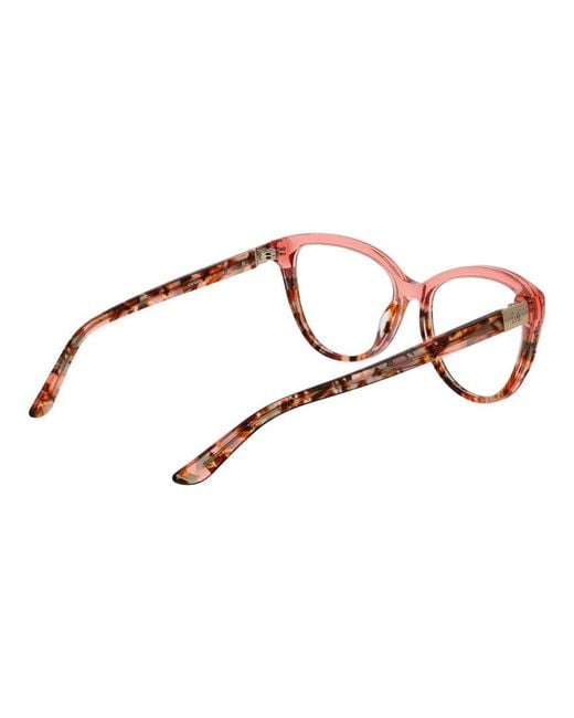 MARCIANO BY GUESS Brown Cat Eye Full-Rim Acetate Optical Frames With Demo Lenses