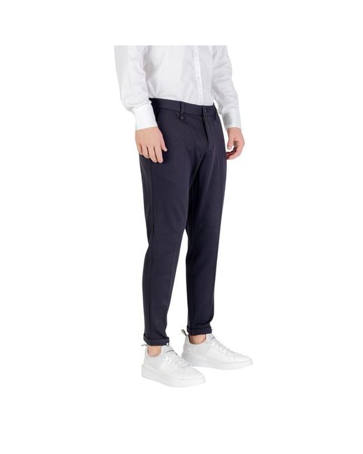 Antony Morato Blue Viscose Dress Pants for men