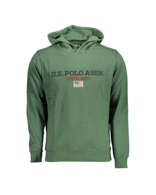U.S. POLO ASSN. Green U. S. Polo Assn. Cotton Sweater for men