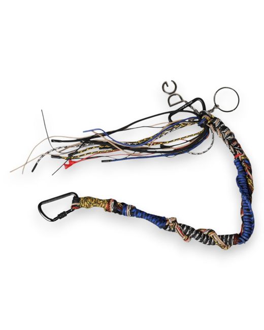 Dolce & Gabbana Multicolor Braided Rope Logo Bag Shoulder Strap