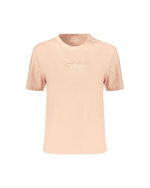 Calvin Klein Pink Cotton 's T