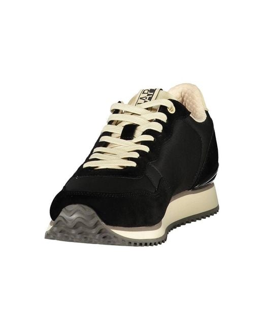 Napapijri Black Nero Polyester Uomo Sneaker for men