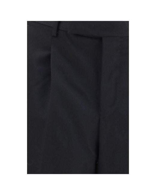 PT Torino Blue Black Wool Oves Aries Casual Pants for men