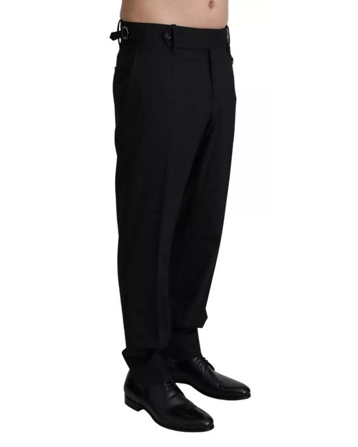 Dolce & Gabbana Black Suit Trousers for men