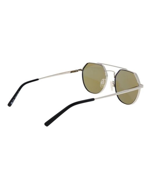 Serengeti Blue Silver Metal Sunglasses
