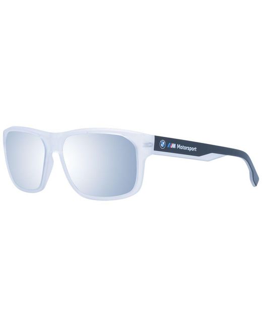 BMW Blue White Plastic Sunglasses for men