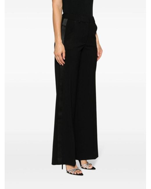 P.A.R.O.S.H. Black Liliuxy Tailored Tuxedo Trousers