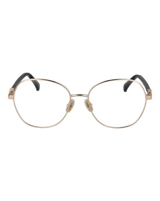 Max Mara Metallic Gold Metal Glasses (frames)