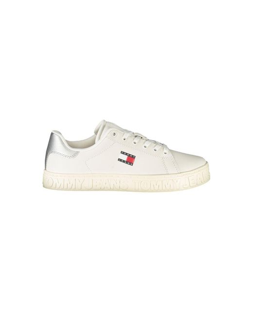 Tommy Hilfiger White Low Top Sneakers