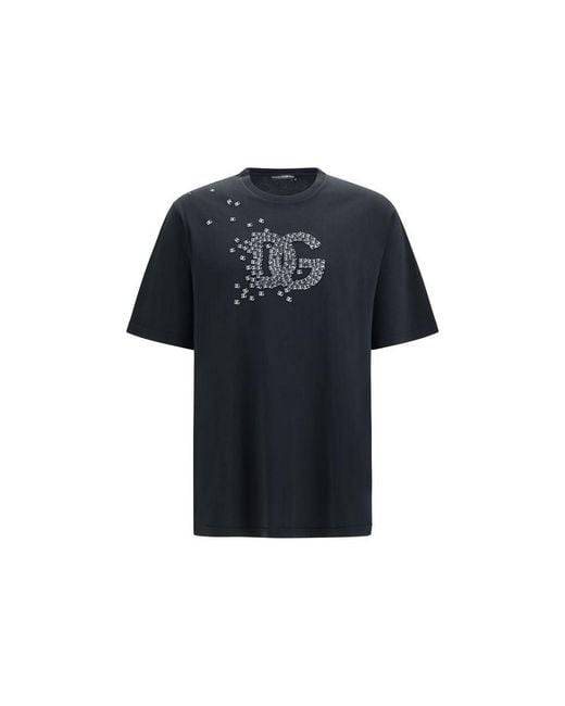 Dolce & Gabbana Black Cotton T for men