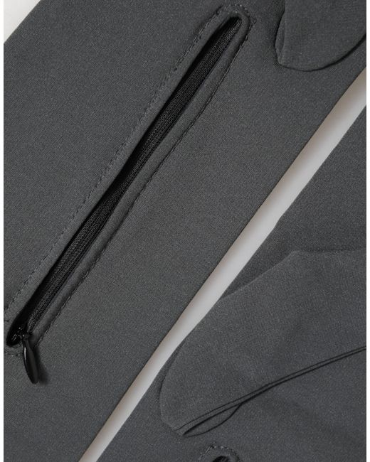 Dolce & Gabbana Dark Gray Viscose Elbow Length Mitten Men Gloves for men