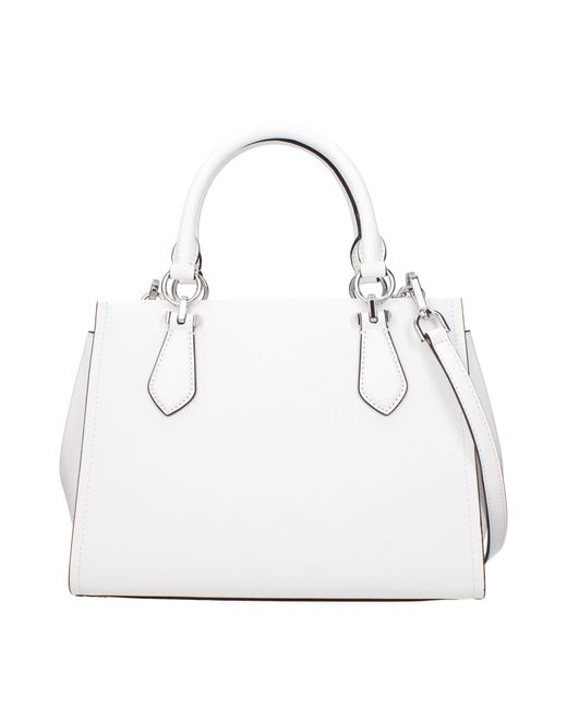 Michael Kors White Leather Handbag