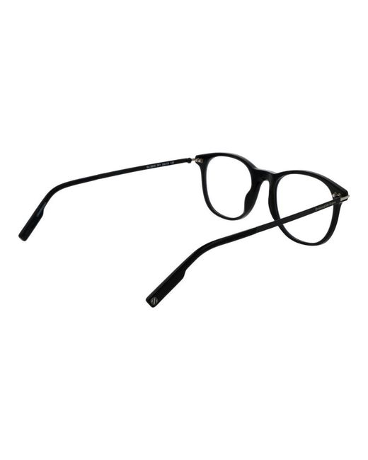 Zegna Black Plastic Glasses (Frames) for men