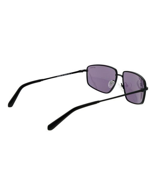 Guess Purple Metal Sunglasses for men