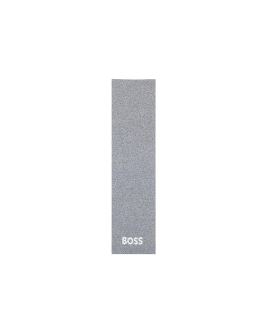 Boss Gray Polyacrylic Scarf for men
