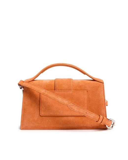 Jacquemus Orange Terracotta Leather Le Grand Bambino Handbag
