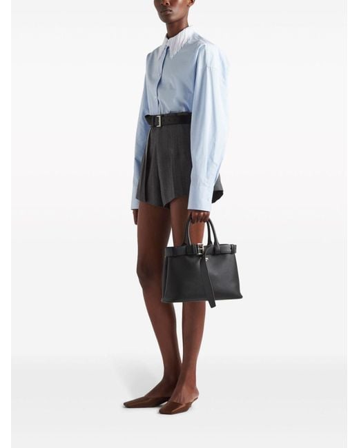 Prada Black Buckle Bags