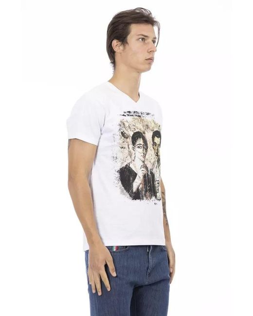 TRUSSARDI ACTION White Cotton T for men