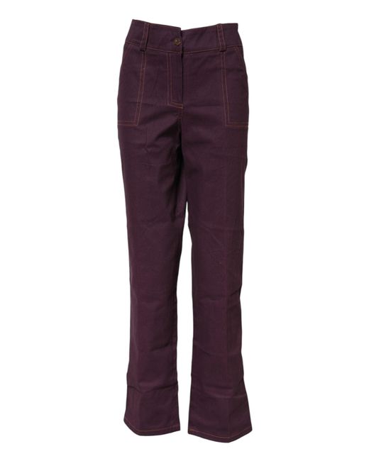 Bencivenga Purple High Waisted Tapered Pants