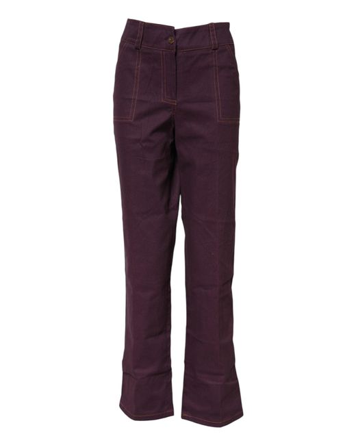 Bencivenga Purple High Waisted Tapered Pants