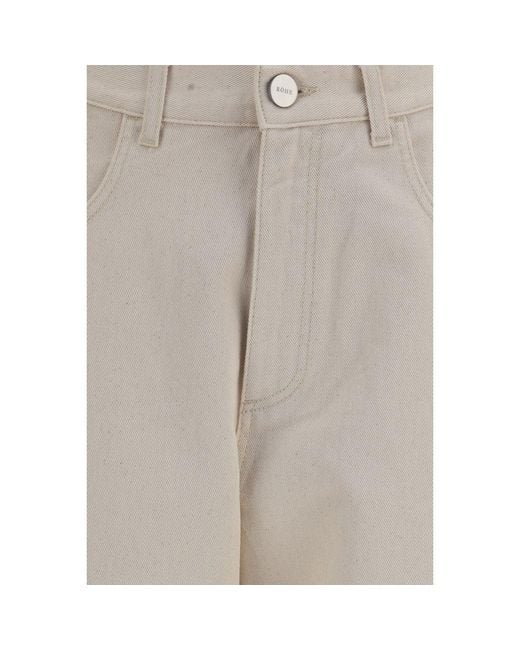 Rohe Gray Beige Cotton Straight