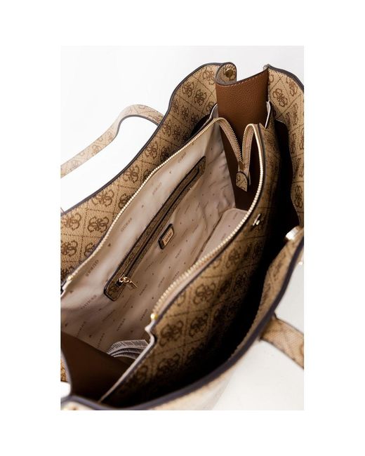 Guess Natural Beige Polyethylene Handbag for men
