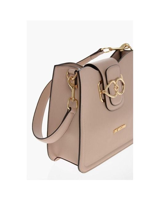 Moschino Natural Beige Polyethylene Shoulder Bag