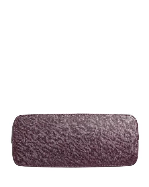 Dolce & Gabbana Purple Dark Leather Dg Logo Zip Around Hand Purse Wallet