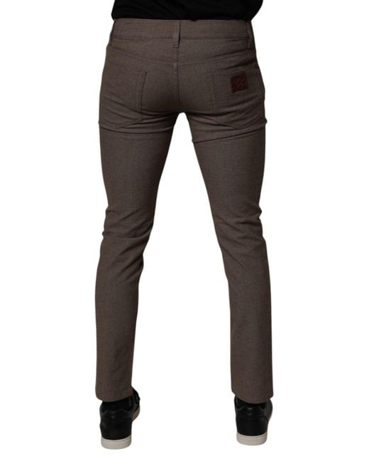 Dolce & Gabbana Gray Tailored Straightleg Pants for men