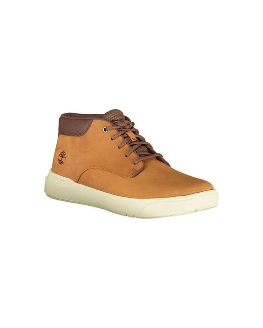 Timberland Brown Leather Sneaker for men