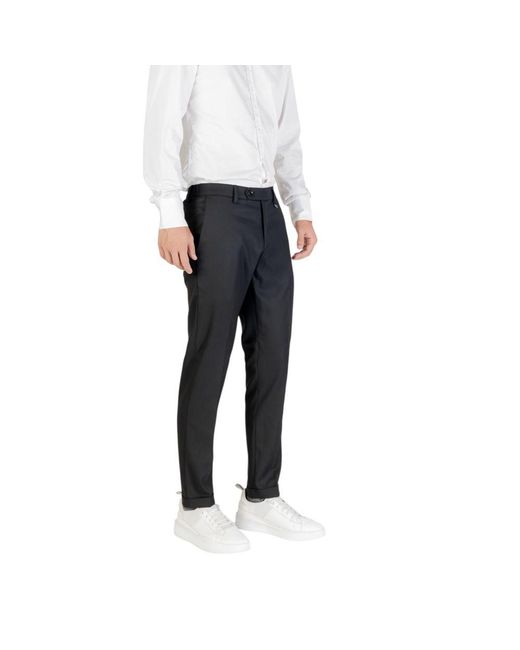 Antony Morato Black Polyester Skinny Pants for men