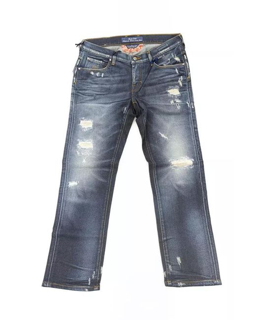 Jacob Cohen Blue Comfort Distressed Jeans J688 Model