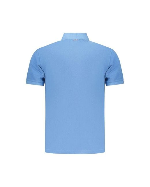 Napapijri Blue Azzurro Cotton Men's Polo for men