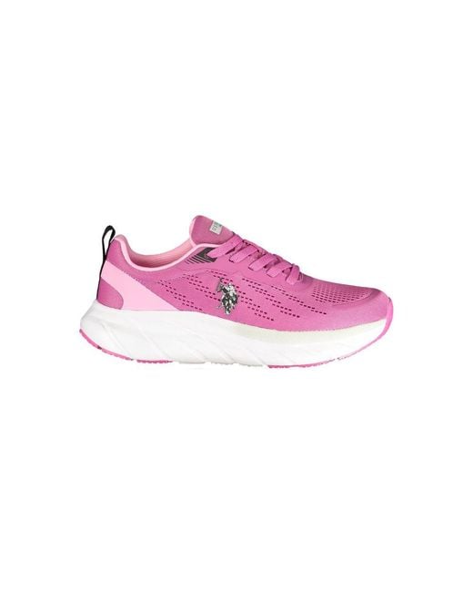 U.S. POLO ASSN. Pink Polyurethane Sneaker